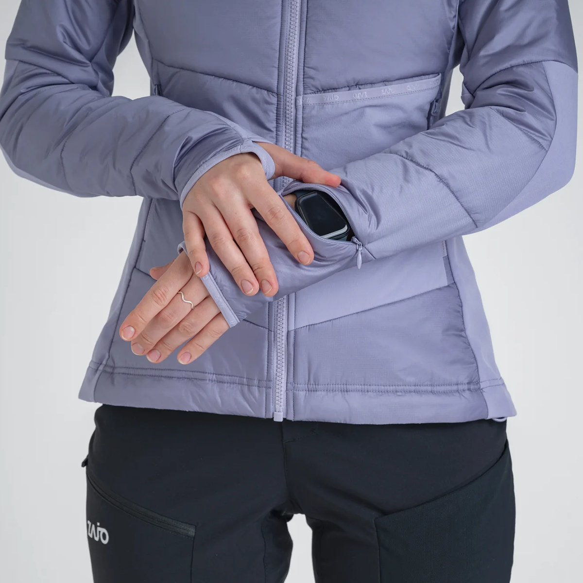 Spiro Women's Insulated Hybrid Jacket — Burned Red