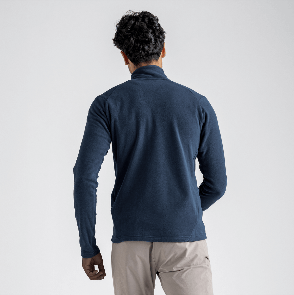 Auro Men's Fleece Zip Top — Harbor Blue