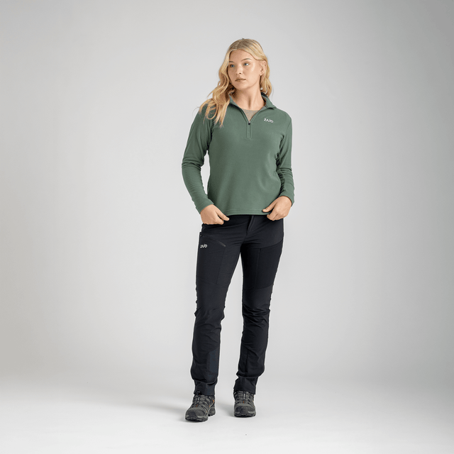 Auro Women's Fleece Zip Top в цвят Tea Rose