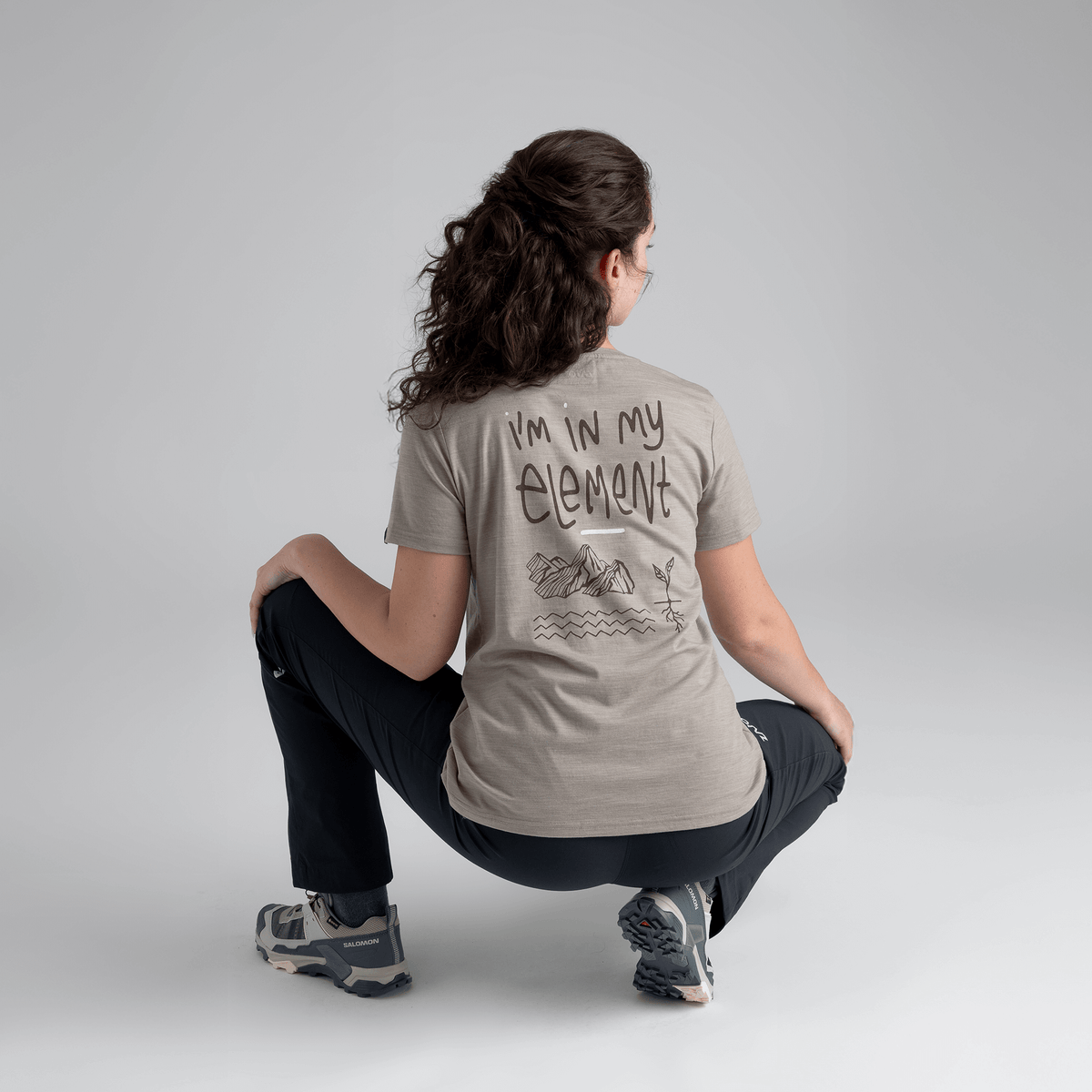 Kora Women's Merino T-shirt — Iced Mauve