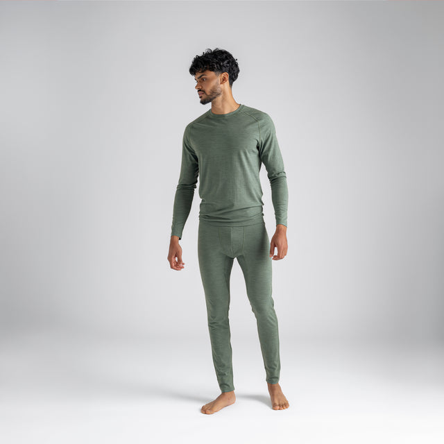 Senti Men's Merino Longsleeve в цвят Thyme Green