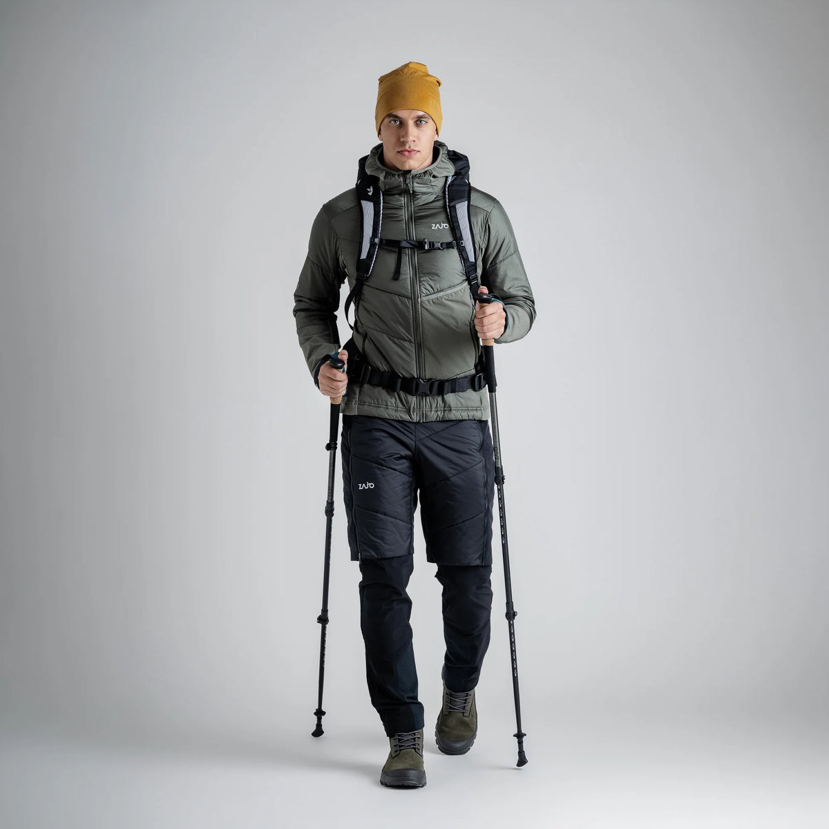 Spiro Men's Insulated Hybrid Jacket — Dove Grey