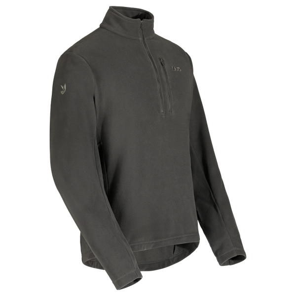 Auro Men's Fleece Zip Top — Black Olive