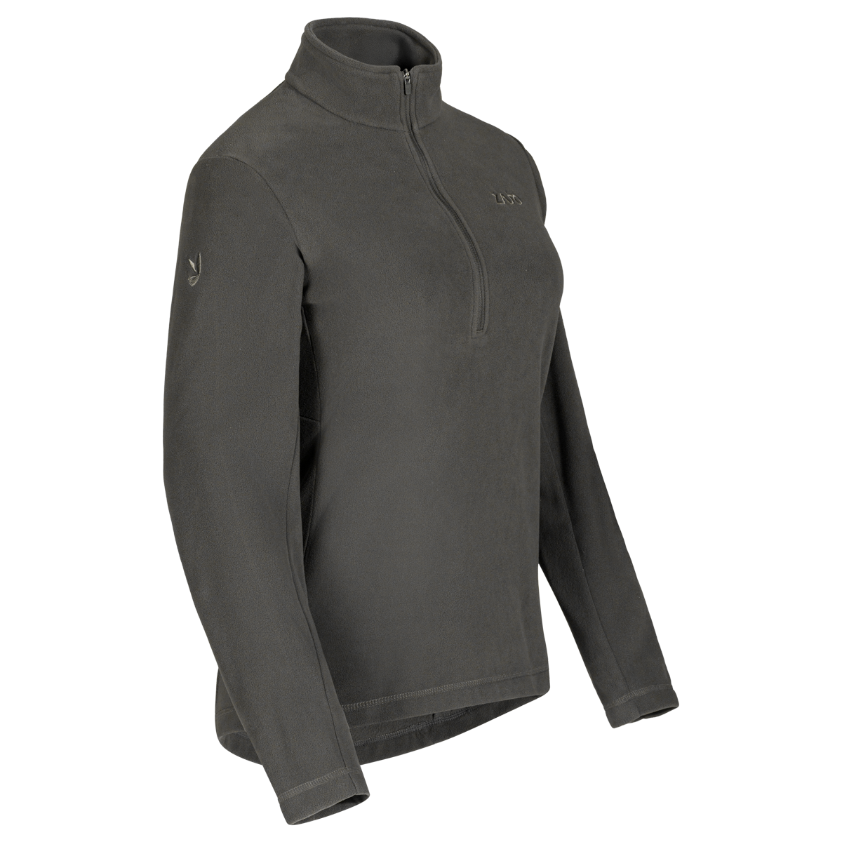 Auro Women's Fleece Zip Top в цвят Black Olive