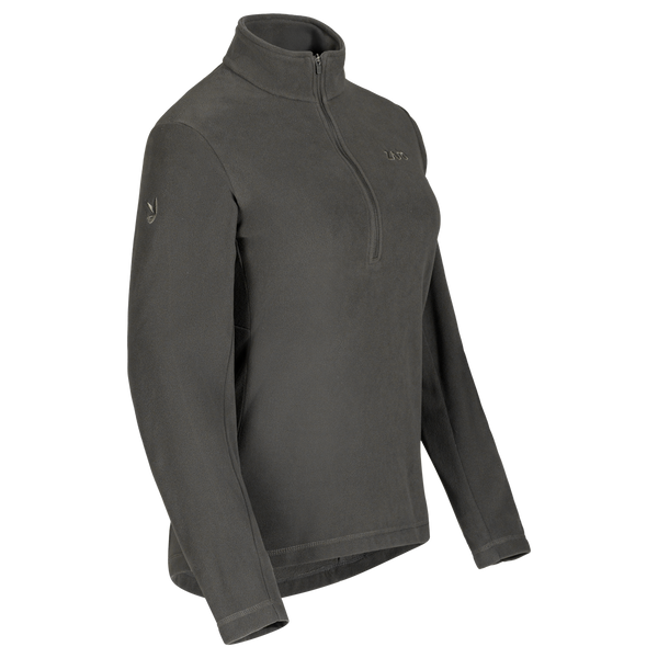 Auro Women's Fleece Zip Top в цвят Black Olive