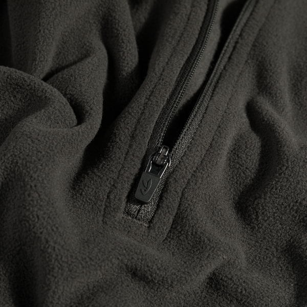 Auro Women's Fleece Zip Top в цвят Black Olive