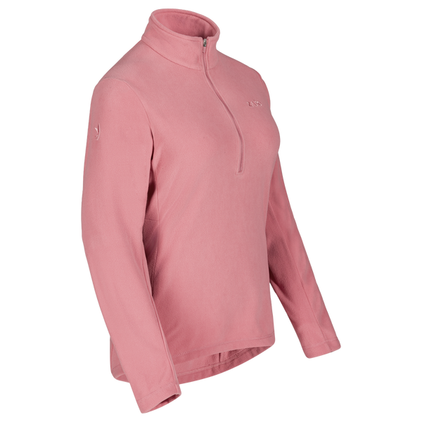 Auro Women's Fleece Zip Top в цвят Tea Rose