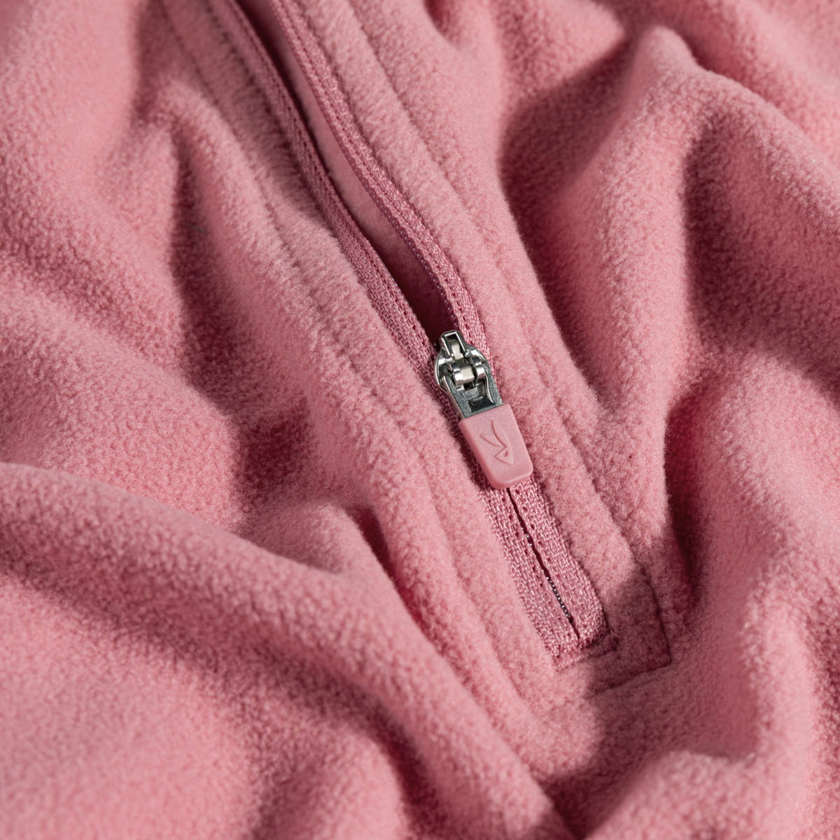 Auro Women's Fleece Zip Top в цвят Tea Rose
