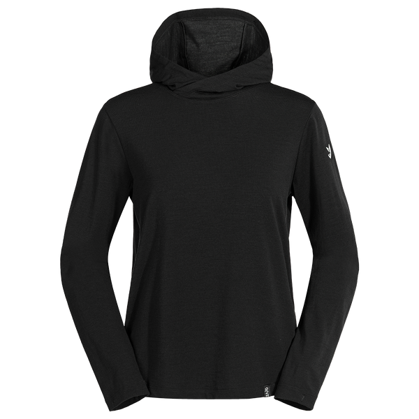 Kora Women's Merino Hoodie в цвят Black