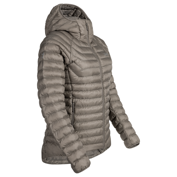 Nubaro Women's Insulated Hooded Jacket — Taupe Beige