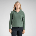 Auro Women's Fleece Zip Top в цвят Black Olive