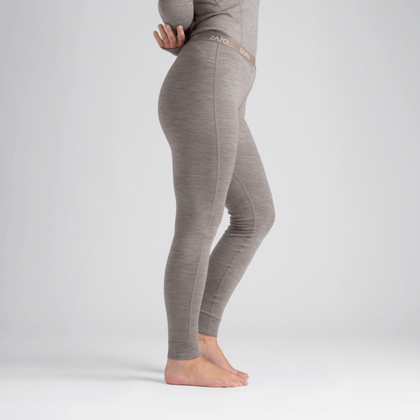 Hejma Women's Merino High Waist Pants — Taupe Beige