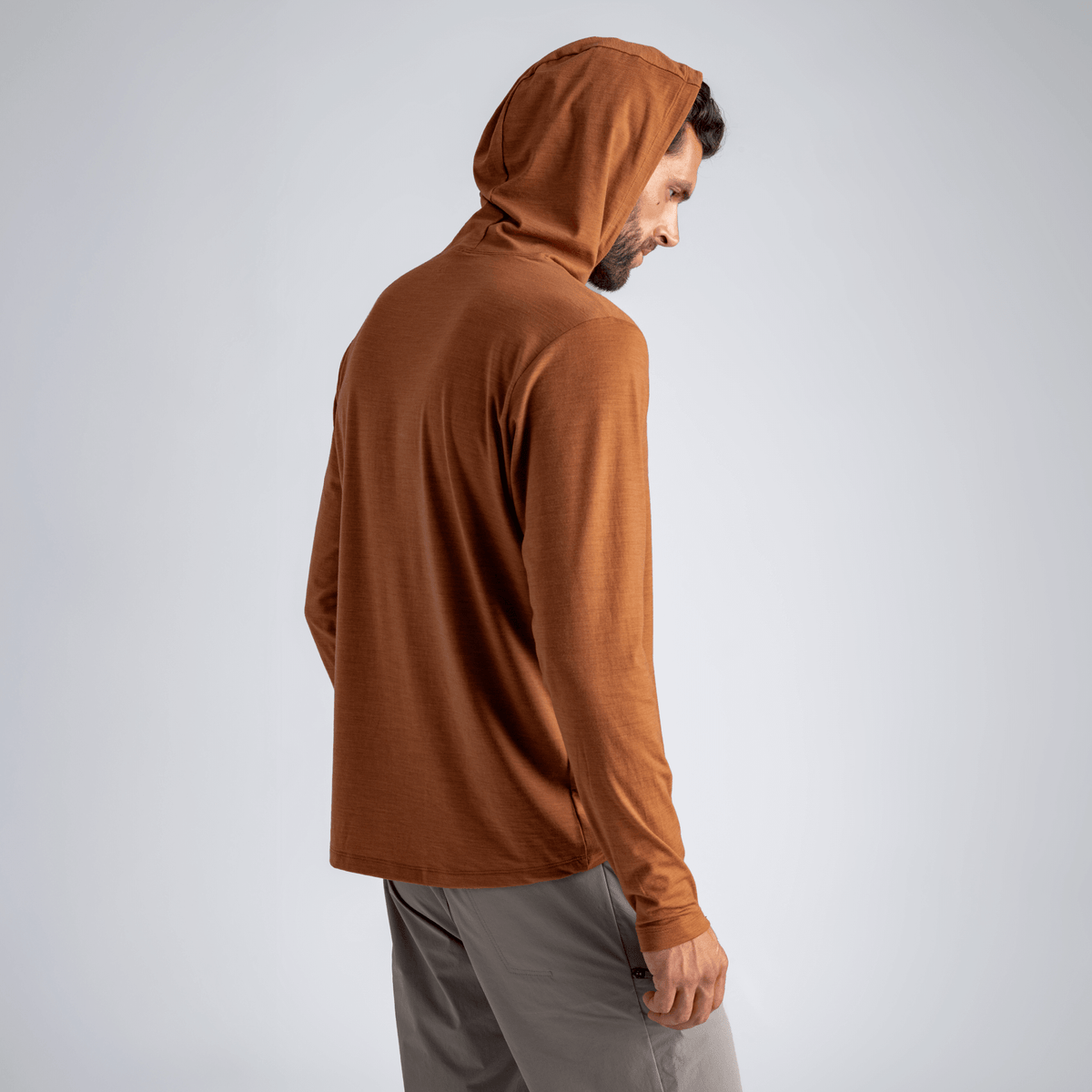 Kora Men's Merino Hoodie в цвят Decadent Red