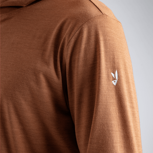 Kora Men's Merino Hoodie в цвят Decadent Red