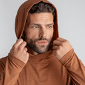Kora Men's Merino Hoodie в цвят Black Olive