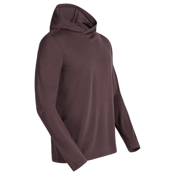 Kora Men's Merino Hoodie — Decadent Red
