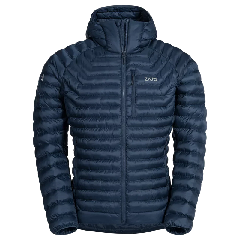 Nubaro Men's Insulated Hooded Jacket — Navy
