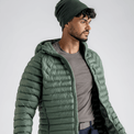 Nubaro Men's Insulated Hooded Jacket в цвят Thyme Green