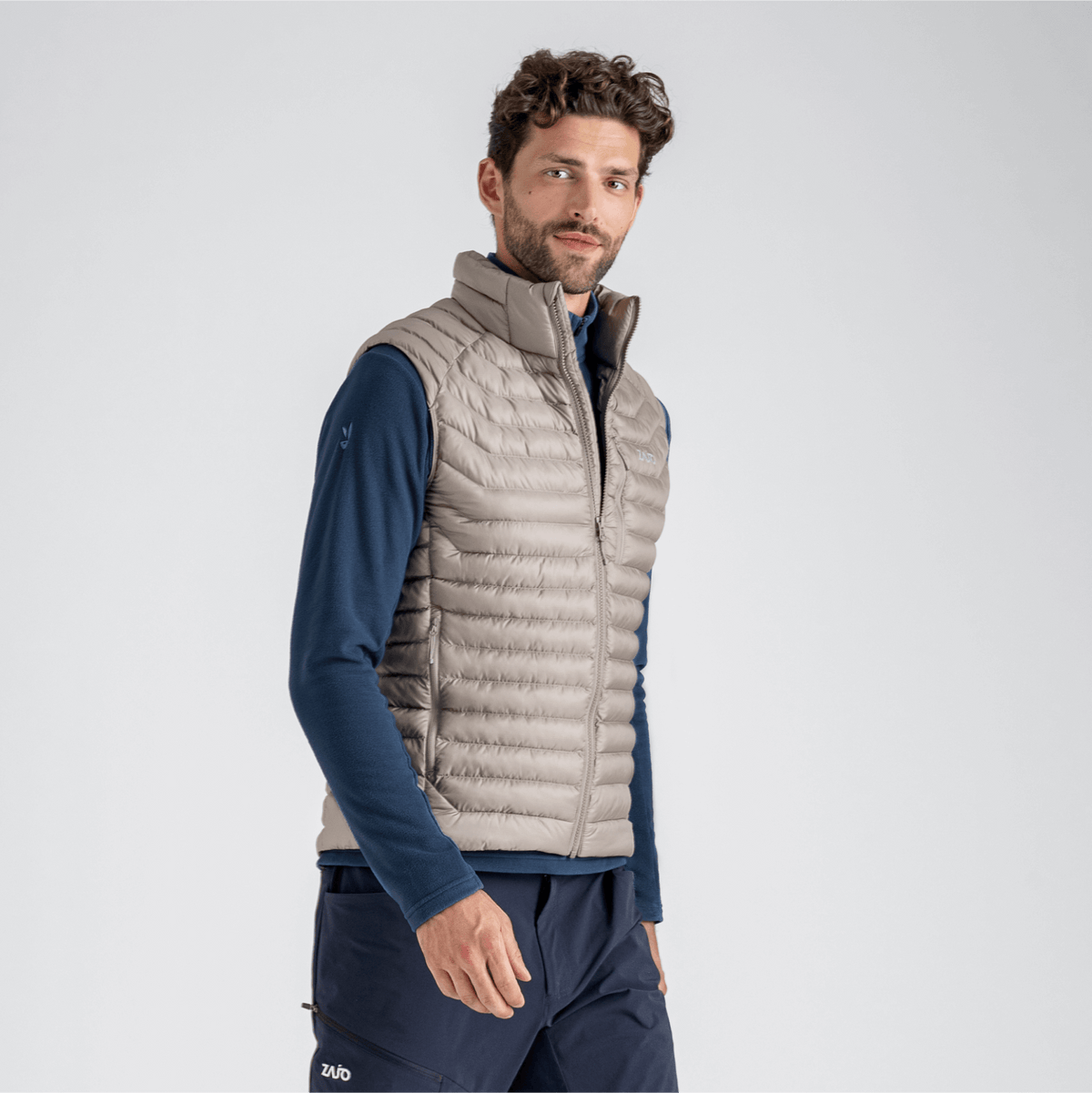 Nubaro Men's Insulated Vest в цвят Thyme Green