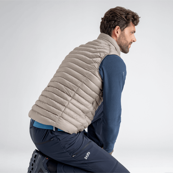 Nubaro Men's Insulated Vest — Golden Brown
