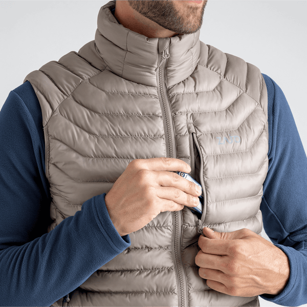 Nubaro Men's Insulated Vest в цвят Thyme Green