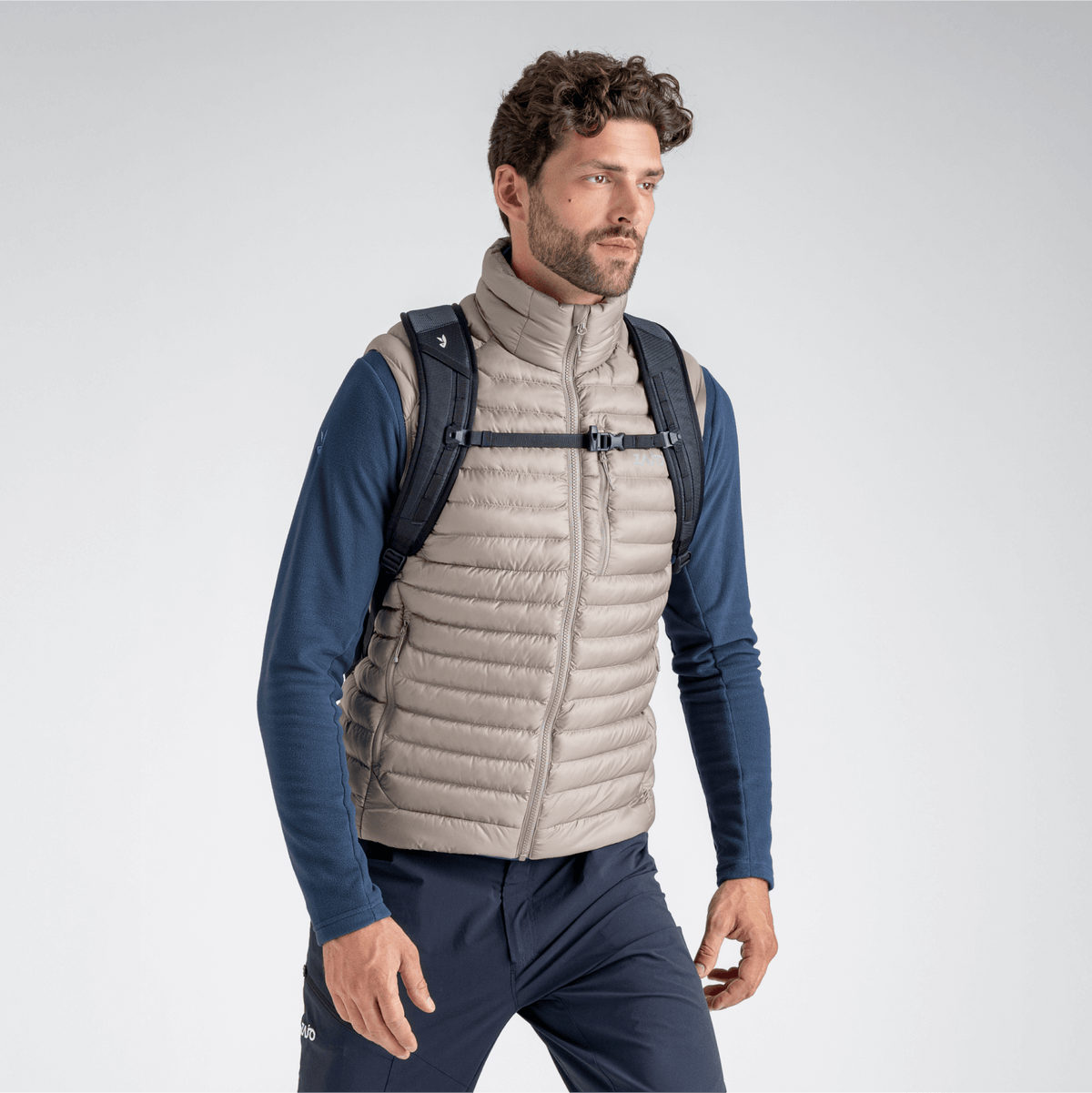 Nubaro Men's Insulated Vest в цвят Thyme Green