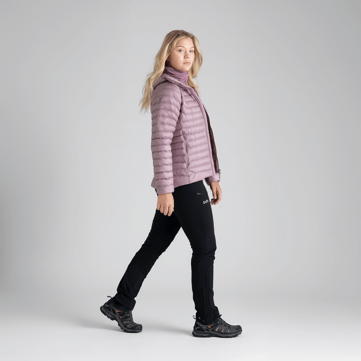 Nubaro Women's Insulated Hooded Jacket — Taupe Beige