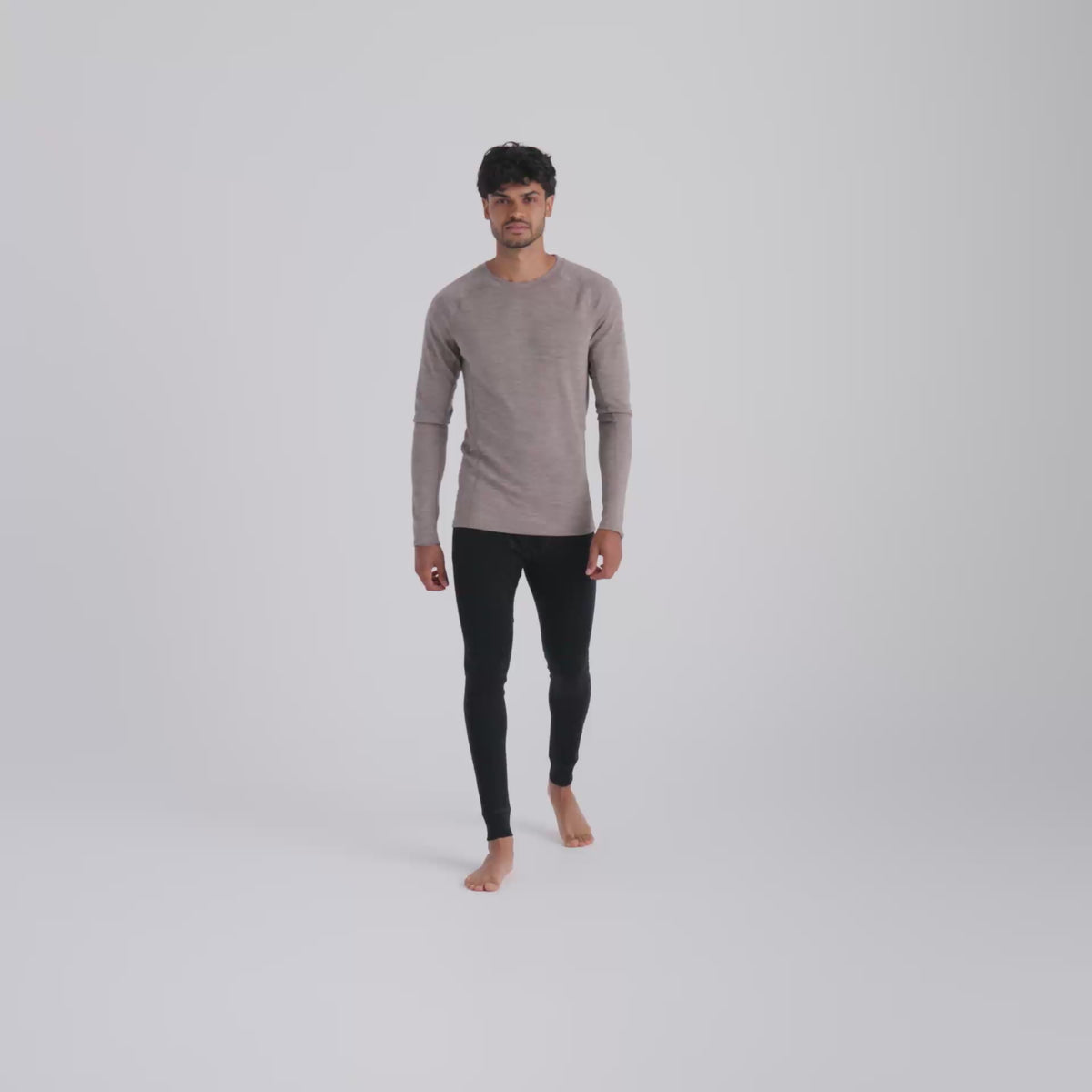 Hejma Men's Merino Longsleeve — Dark Green