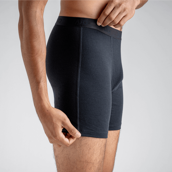 Senti Men's Merino Boxer Briefs Long в цвят Dark Navy