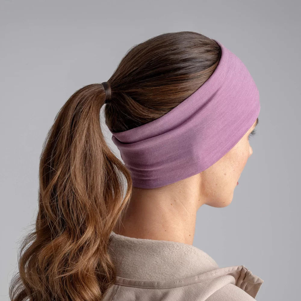 Senti Merino Headband в цвят Purple
