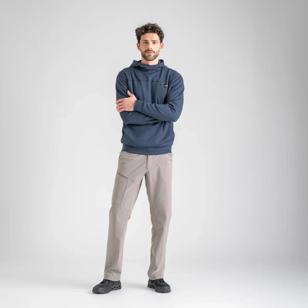 Vespero Men's Merino Hoodie в цвят Chilli Red